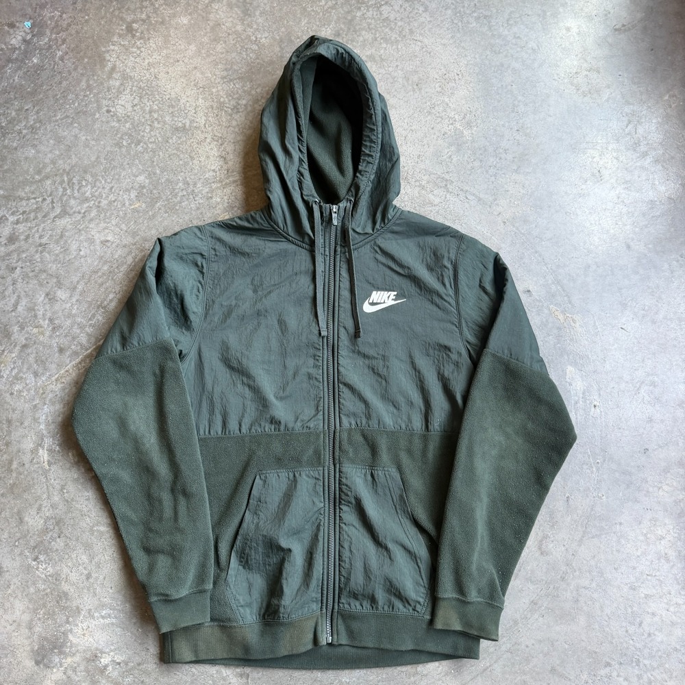 Nike Sportswear Hybrid Windrunner Full Zip Hooded Jacket Green Men's S 863781